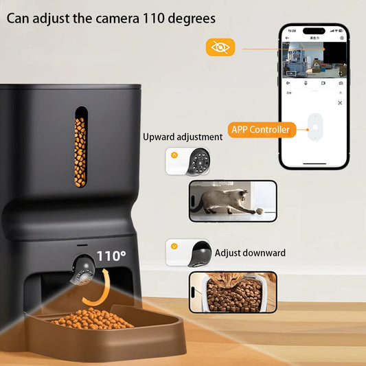 Distributeur intelligent pour animaux de compagnie avec caméra Pro